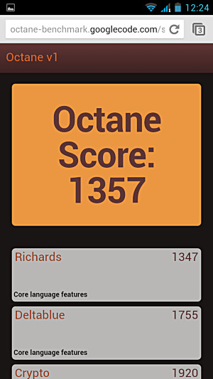 Тест Octane на Fly IQ446