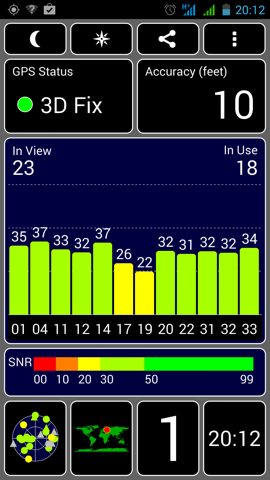 Обзор Highscreen Omega Prime S. Скриншоты. GPS