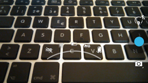 Обзор Highscreen Omega Prime S. Скриншоты. Управление камерой