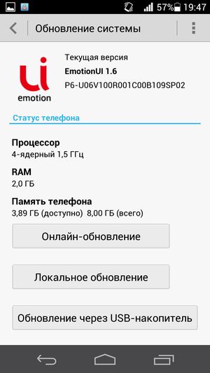 Обзор смартфона Huawei Ascend P6
