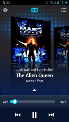 Обзор Huawei Honor 2. Скриншоты. Аудиопроигрыватель