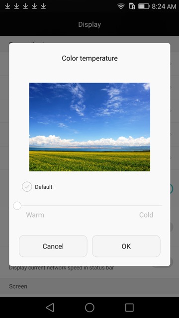 Обзор смартфона Huawei P8. Тестирование дисплея