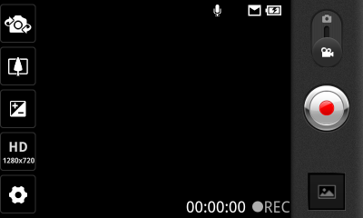 Обзор LG Optimus Sol. Скриншоты. Программа управления камерой. Съёмка видео.