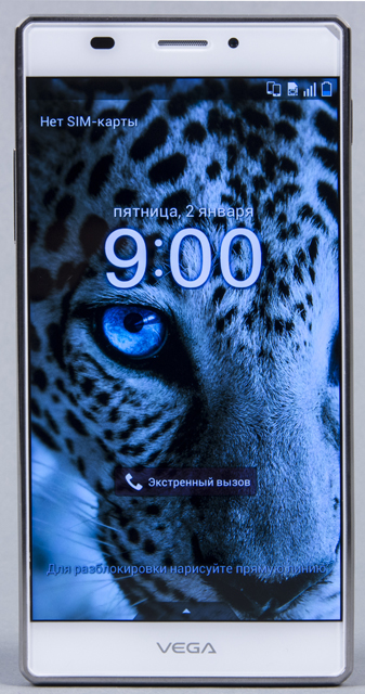 Лицевая сторона Pantech Vega Iron