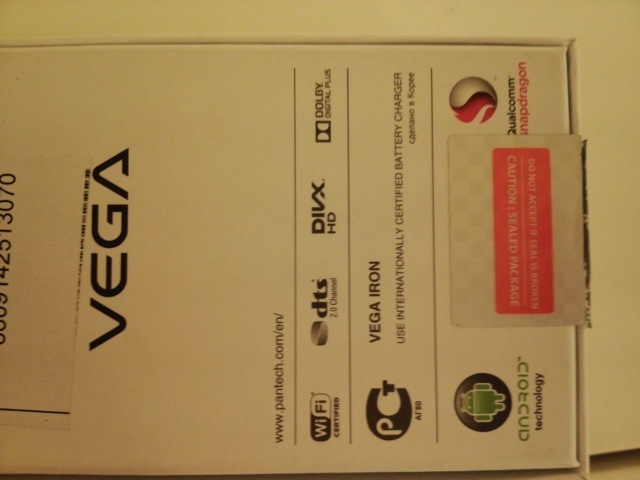 Обзор Pantech Vega Iron. Демонстрационный снимок