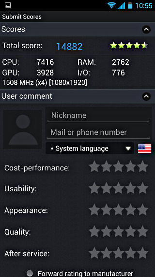 Производительность UMI X2