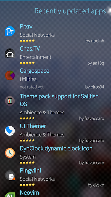 Скриншот Sailfish OS