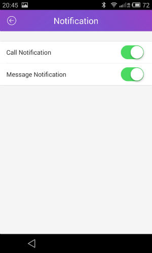 Скриншот приложения inHealth для часов inWatch Pi