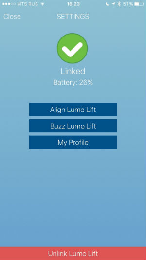 Скриншот приложения Lumo Lift