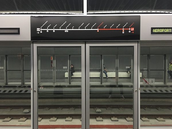 Станция на новой ветке метро Барселоны