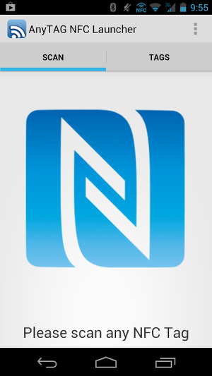 Назначение действий меткам в AnyTAG NFC Launcher