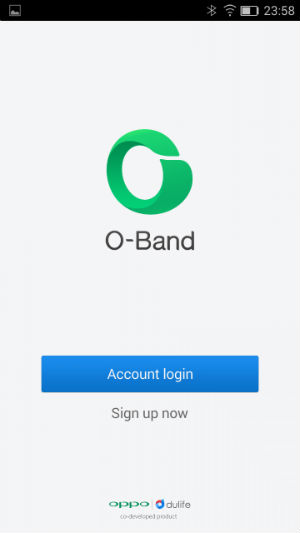Скриншот приложения Oppo O-Band