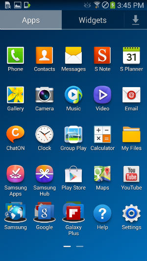Скриншот Samsung Galaxy Round