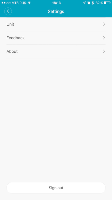 Скриншот приложения Xiaomi Mi Fit