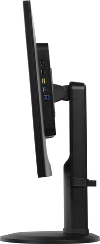 ЖК-монитор AOC U2868PQU, вид сбоку