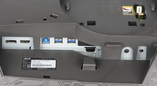 ЖК-монитор Asus PG348Q, разъемы