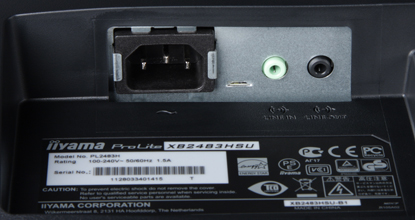 ЖК-монитор iiyama XB2483HSU, разъемы