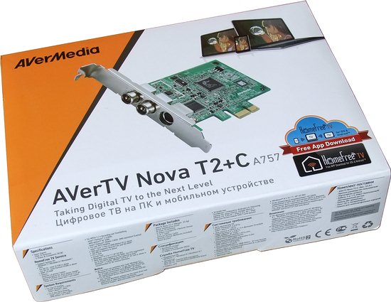 Цифровой TV-тюнер AVerTV Nova T2+C (A757)