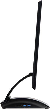 ЖК-монитор Samsung C27A750X, Вид сбоку