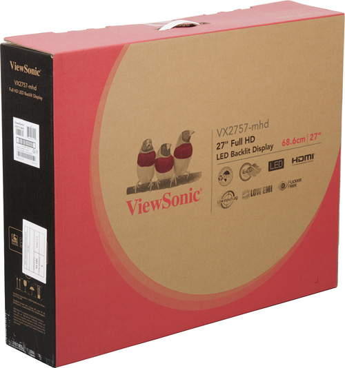 ЖК-монитор ViewSonic VX2757-mhd, коробка