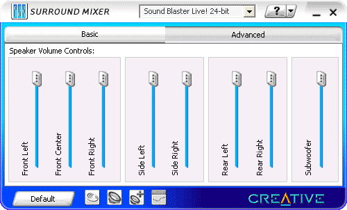 Сделай громкость на 2 часа. Софт для звуковой карты Creative. Creative Surround Mixer. Аудиджи программа. Внешняя звуковая карта Realtek Sound Blaster.