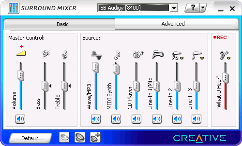 Звуковая карта windows 11. Софт для звуковой карты Creative. Creative Surround Mixer. Микшер для автомобильной магнитолы. Программа микшер Creative.