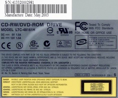 Dvd-Rom/rw Dvd-Rom/rw