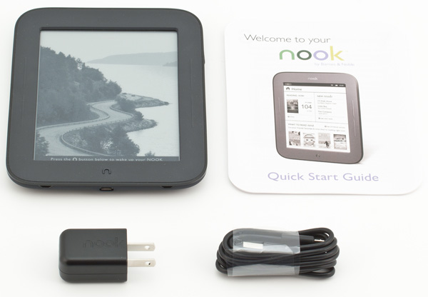 комплект поставки Nook Touch