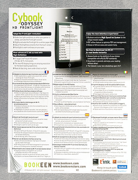 Cybook Odyssey HD FrontLight