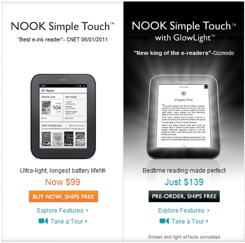 Nook Simple Touch GlowLight