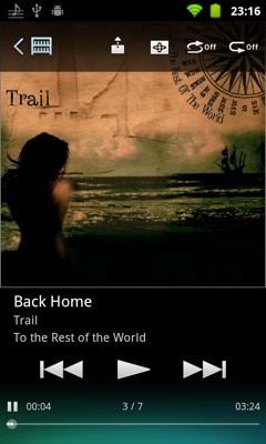 Обзор Sony Walkman Z. Скриншоты. Аудиоплеер