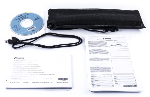 Комплектация сканера Canon ImageFormula P-205