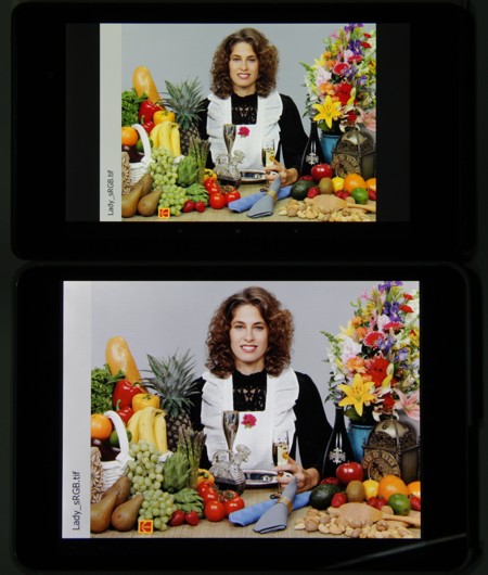 Обзор планшета 3Q RC7804F. Тестирование дисплея