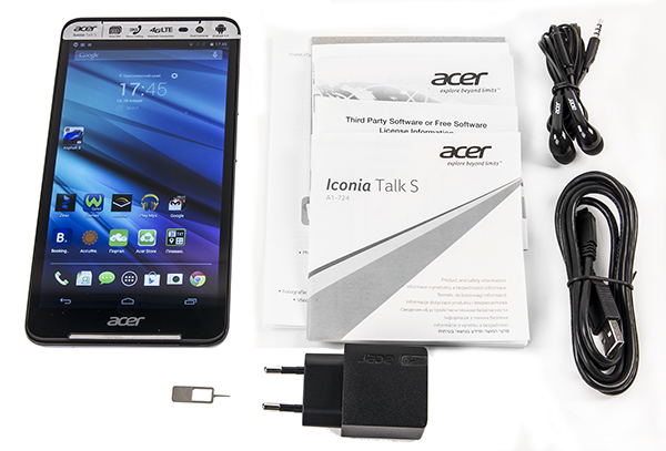 Комплектация планшета Acer Iconia Talk S