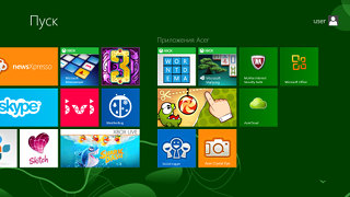 Приложения Acer W700 для Windows 8