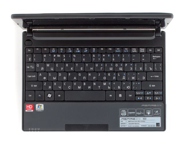 Нетбук Acer One 522 на процессоре AMD С-50 (платформа Brazos)