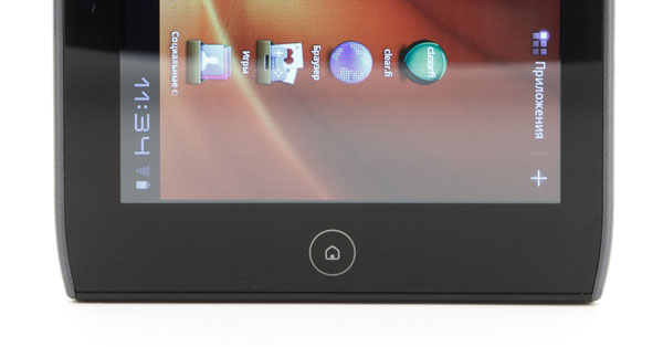 Вид кнопки Home планшета Acer Iconia Tab A100
