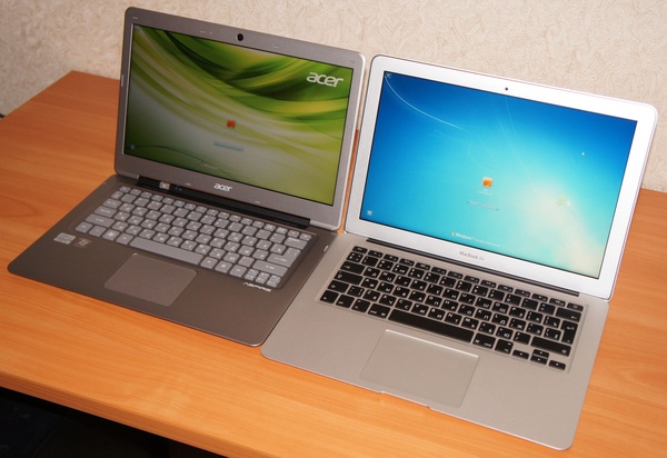 Сравнение Acer Aspire S3 с MacBook Air