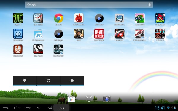 Основной экран Android на планшете Ainol Novo 7 Venus