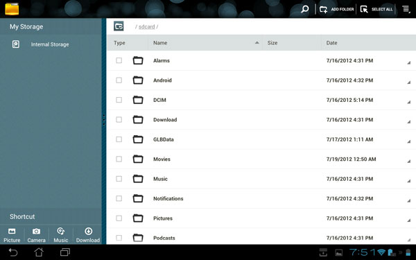 Скриншот ASUS Transformer Pad Infinity