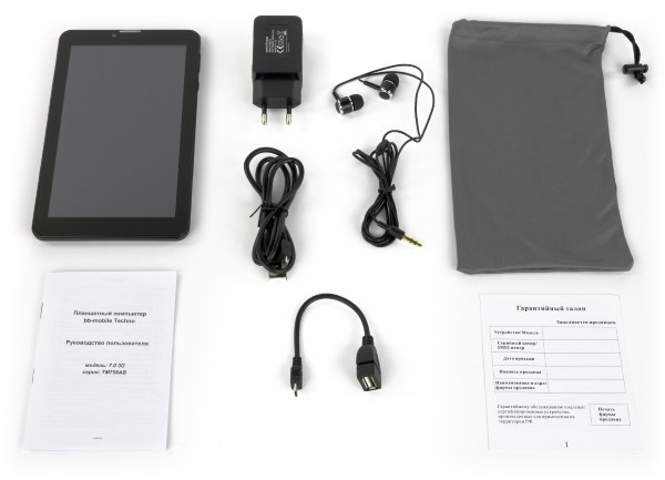 Комплектация планшета bb-mobile Techno 7.0 3G (TM758AB)