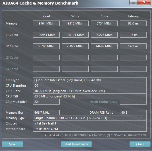 Производительность планшета DEXP Ursus Z110i Apollo