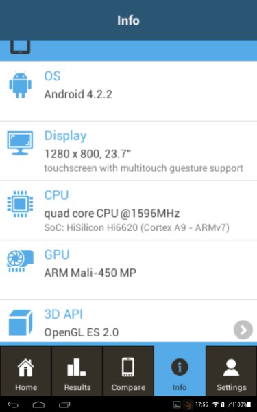 Производительность планшета Huawei Mediapad 10 Link+ 3G