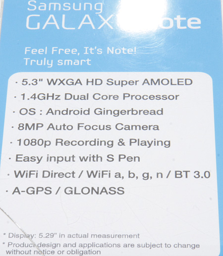 IFA 2011, Samsung Galaxy Note