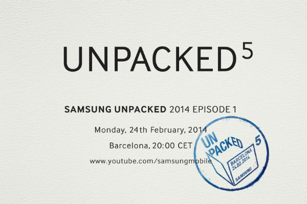 Приглашение на презентацию Samsung Unpacked