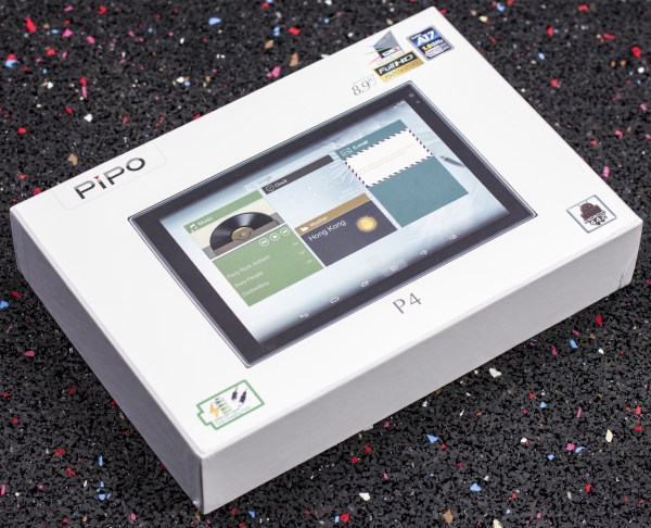 Коробка планшета Pipo P4
