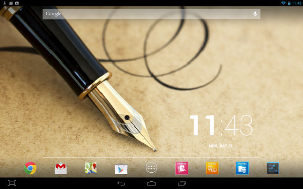 Скриншот Samsung Galaxy Note 10.1