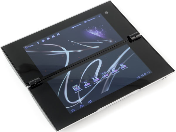 Внешний вид открытого планшета Sony Tablet P