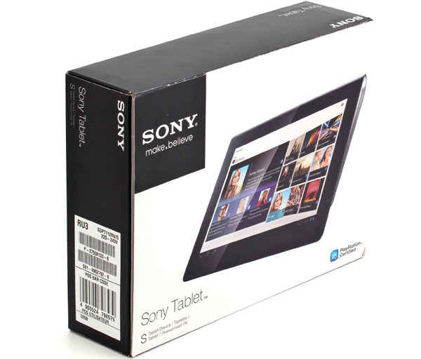Упаковка планшета Sony Tablet S