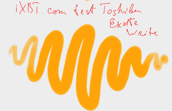 Скриншот Toshiba Excite Write